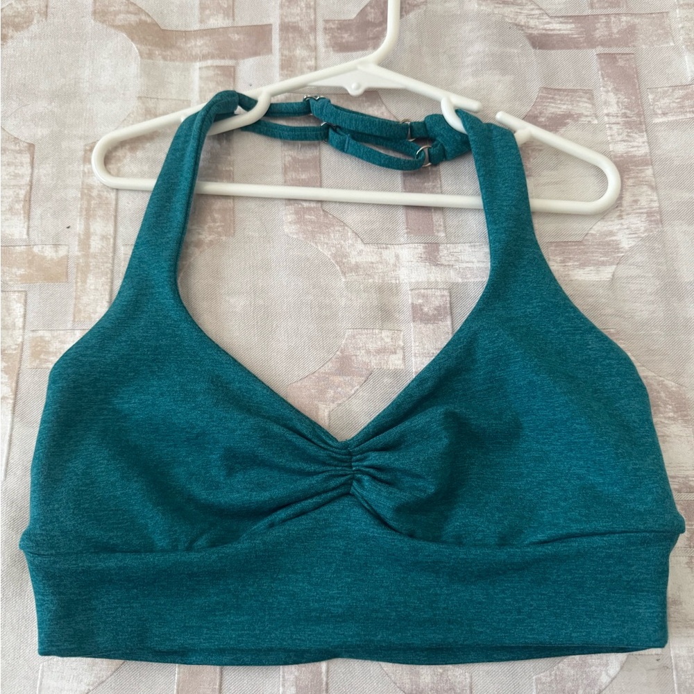Bombshell sportswear Backless bra in size M: Teal green